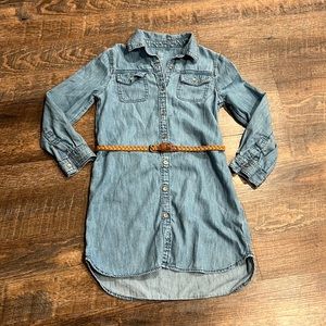 GAP Girl’s Small Denim Shirtdress